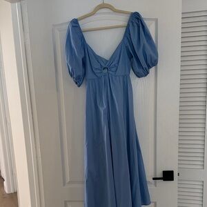 Abercrombie & Fitch Blue Long Sleeve Dress